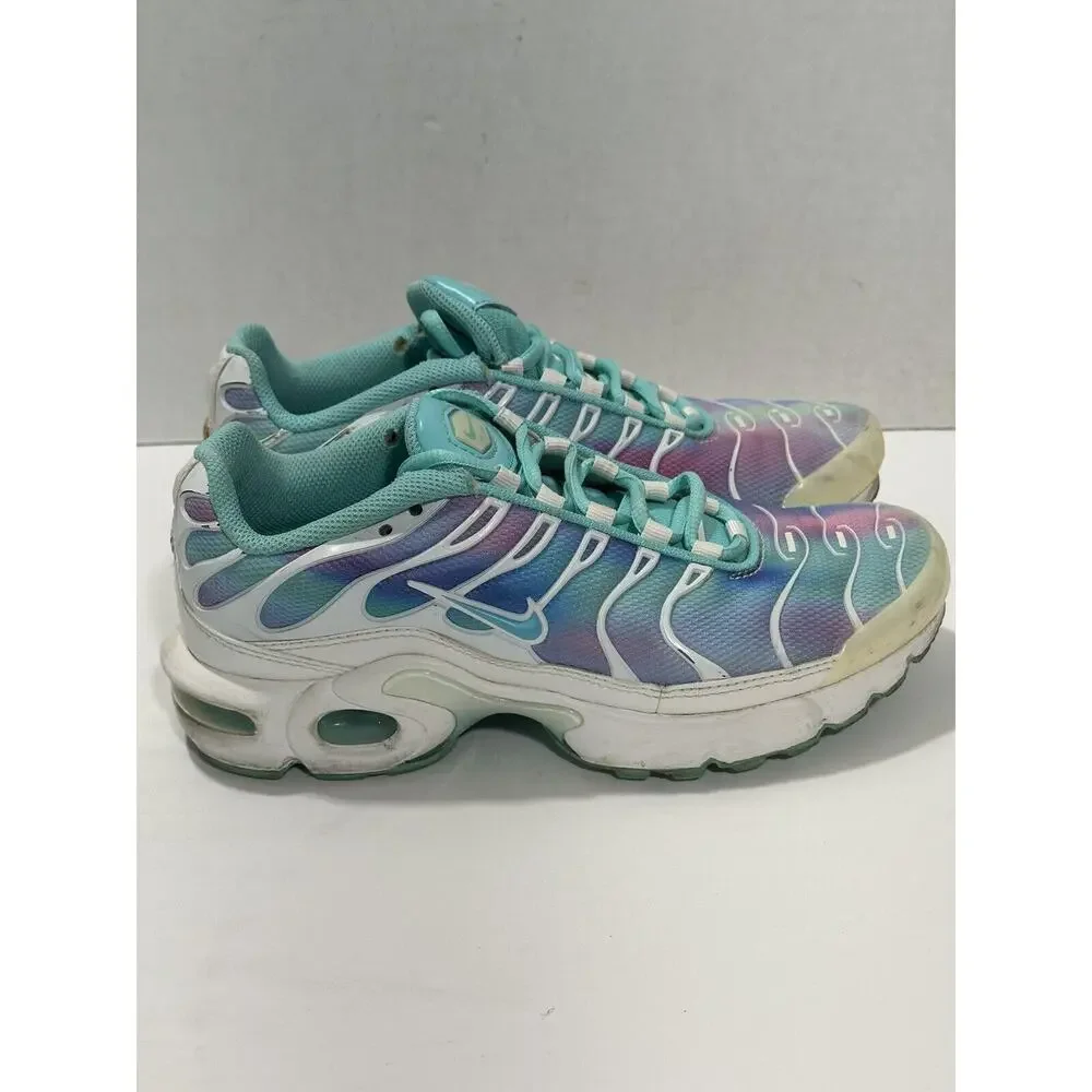 Nike Air Max Plus Blue Running Shoes Sneakers BV1239-100 Girl Youth Sz 4Y -W 5.5
